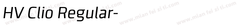 HV Clio Regular字体转换
